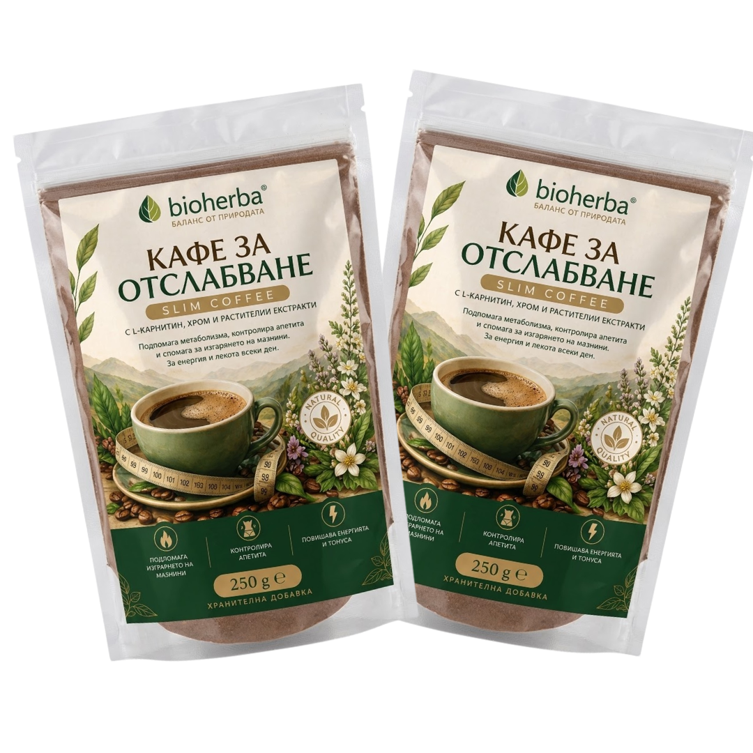 ПОДАРЪК - 2 бр. Кафе за отслабване