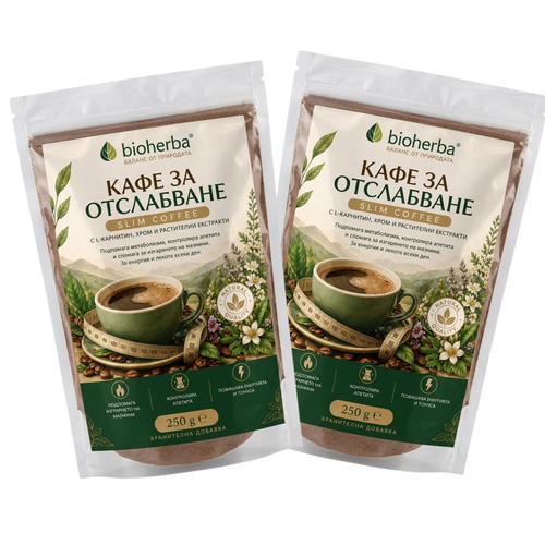 ПОДАРЪК - 2 бр. Кафе за отслабване