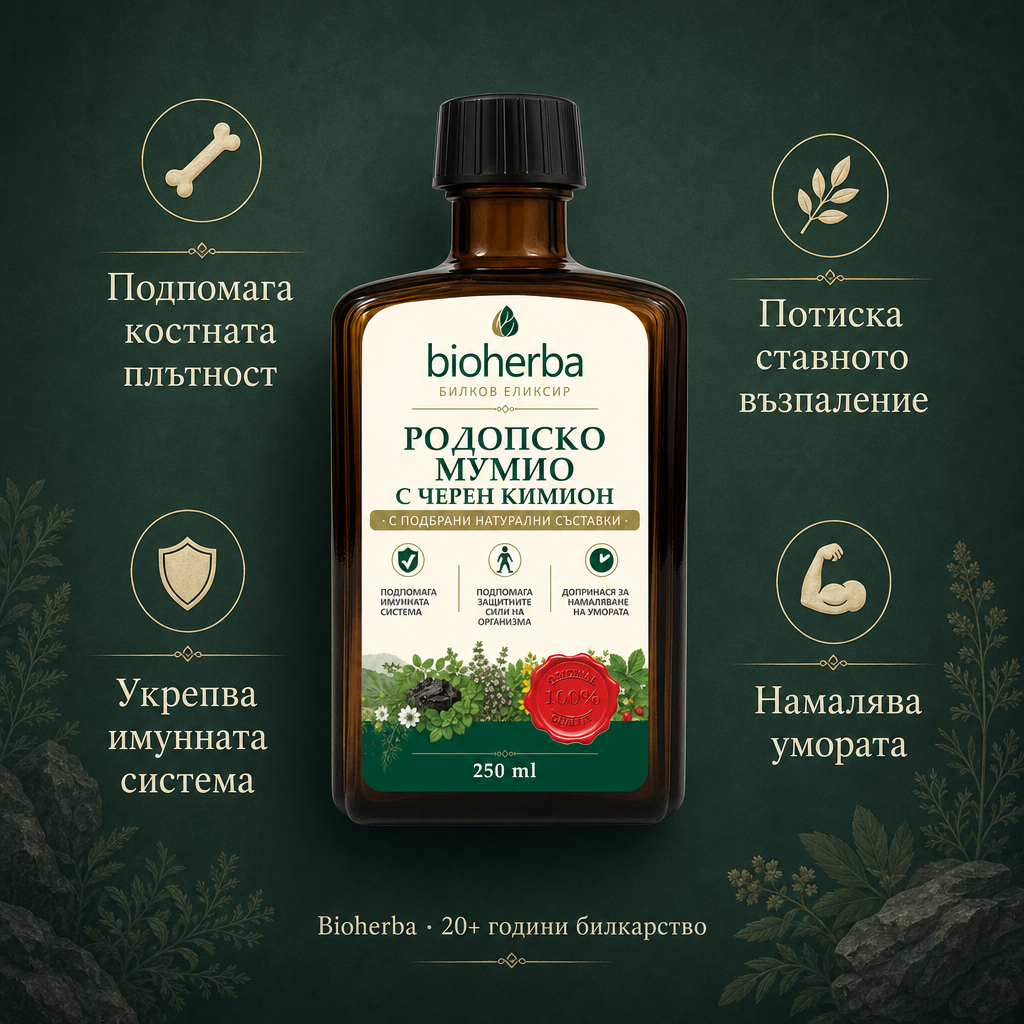 Родопско мумио с черен кимион - 250 мл