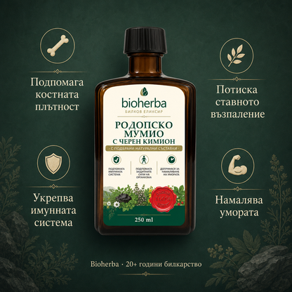 Родопско мумио с черен кимион - 250 мл
